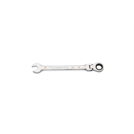 Gearwrench 17mm 90T 12 PT Flex Combi Ratchet Wrench KDT86717